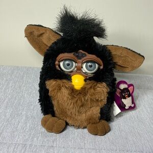 VTG Gorilla Furby Rare Original 1998 Brown/Black /Blue Eye, Tested WORKING 1990s